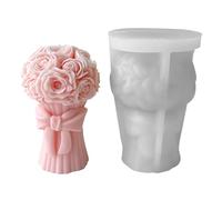 Rose Bouquet Casting Mold - Flexible Silicone Shape, Detailed Floral Pattern, Reusable Art Template, Multi Purpose Design Supply | Candle Making Activity, Event Decoration Planning, Craft Workshop Use