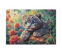 Rose Bush Leopard Cub Rompicapo 300 Pezzi Botticelli Per Appassionati Cartone Rigido Nascita Di Venere Per Decorazione Murale Edizione Limitata Con Poster Incluso 300 PCS