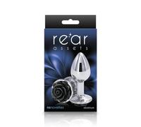 ROSE BUTTPLUG SMALL - NEGRO TALLA_