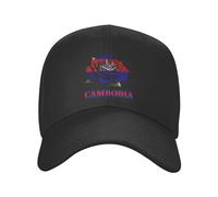 Rose Cambodia Cambodian Flag Donna Uomo Snapback cap Confortevole Berretto da Baseball Classic Cappellino da Baseball per Corsa Ciclismo Estivo