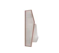 Rose d - Divisorio per orinatoio da uomo, per scuole e centri commerciali, set da 2 pezzi e elegante protezione per orinatoio