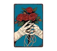 Rose Divertenti Cartello Decorativo Vintage Poster Metal Retrò Cartelli Metallo Per Cucina Casa Bagno