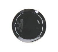 Rose e Tulipani Concerto Nero Piatto Piano 27Cm Stoneware