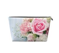 Rose Fiori rosa, Borsa da toilette Borsa per trucco Borsa per cosmetici Borsa da toilette da viaggio portatile