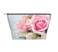 Rose Fiori rosa, Borsa da toilette Borsa per trucco Borsa per cosmetici Borsa da toilette da viaggio portatile