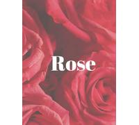 Rose Floral Lined Notebook: A Minimalist Hardcover Journal for Writing and Notes