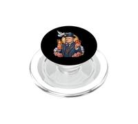 Rose floreali a forma di croce britannica della seconda guerra mondiale di Winston Churchill PopSockets PopGrip per MagSafe