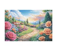 Rose Flower Garden Path Puzzle 1000 Pezzi Idea Regalo Figlio Gioco Educativo Creativo Ragazzi Rilassamento Pressione Ridotta A Scuola 1000 PCS
