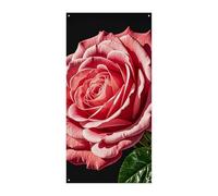 Rose Flower of Many Fans Copertura per porta Banner 90 x 180 cm Banner per feste Cartello di benvenuto stagionale Decorazione verticale Porta Appeso per Portico Ingresso Giardino Decor
