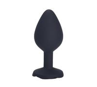 Rose Flower Silicone Anal Beads Butt Plug Set Small Medium Large Anal Plug Jewelry Anal Trainer Dildo Anus Sex Toy Men Women Gay(Black medium size)