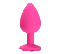 Rose Flower Silicone Anal Beads Butt Plug Set Small Medium Large Anal Plug Jewelry Anal Trainer Dildo Anus Sex Toy Men Women Gay(Pink large size)