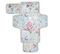 Rose Foglie Dorate Pastello Retro Riutilizzabile Impermeabile Pad con Tasca in Tessuto Pannolino Mat Fasciatoio Fasciatoio Travel Infant Travel Station Kit cambiadores de pa?ales para Bebes