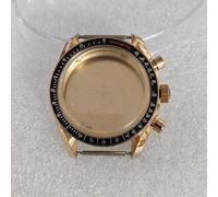 Rose Gold 40mm Stainless Case Mineral Glass per Japan VK63 Movement