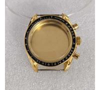 Rose Gold 40mm Stainless Case Mineral Glass per Japan VK63 Movement