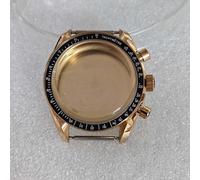 Rose Gold 40mm Stainless Case Mineral Glass per Japan VK63 Movement