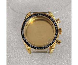 Rose Gold 40mm Stainless Case Mineral Glass per Japan VK63 Movement