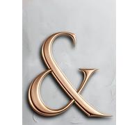 Rose Gold Ampersand: Luxury Decorative Hardcover for Design Enthusiasts | Premium Coffee Table Book for Staging, Stacking and Modern Home Styling
