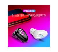 (Rose gold, Color Box Packaging) Bluetooth Earphones Mini Invisible Earbuds Sports Independent Button No Flash Light Music Calls Black