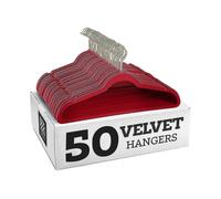 (rose gold hook, red) 10pcs Non-slip Velvet Hangers - Suit Hangers
