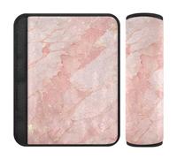 Rose Gold Luxury Marble Texture 2 pz Cintura Alert Covers Più Comfort Guida per Zaino funda para cinturón de carro