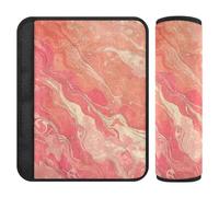 Rose Gold Marble Texture Modern Decor 2 Pack seggiolino auto Strap Covers Più Comfort di guida per la maggior parte delle auto funda para cinturón de carro