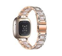 (Rose Gold/Pink Mix, Multicolor) Fitbit Versa 4 Watch Band Replacement Straps - Compatible with Versa 4 Smartwatch