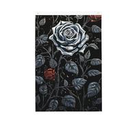 Rose Gothic Welcome Garden Flag 0,6 x 0,9 m Double Sided No Fade House Yard Bandiere Photo Sfondo Banner per Cortile Portico Prato Decorazione Esterna