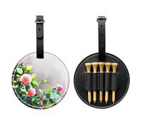 Rose Group - Borsa portaoggetti per tee da golf, facile da trasportare e più efficiente per giocare a golf, colore: Nero