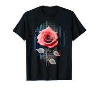 Rose Illustrazione Arte Geometrico Fiore Grafica Rose Maglietta