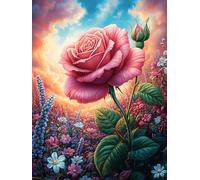 Rose in A Blooming Meadow Puzzle 1000 Pezzi Sfida Impossibile Difficile Wildlife Pet Rompicapo Per Adulti Amanti Del Puzzle Rilassamento E Stimolo Intellettuale Regalo Lui 1000 PCS