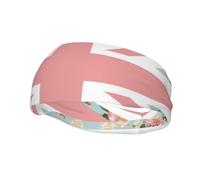 Rose inglesi Union Jack Flag Fasce per capelli da uomo e da donna Fascia per capelli da corsa Traspirante Palestra