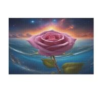 Rose Jigsaw Puzzle 1000 Pezzi Per Adulti Gioco Jigsaw Toys Adolescenti Puzzles Gifts Decorazione Murale （75×50cm）