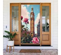 Rose London Print No.94 - Copri porta decorativo, per interni ed esterni, primavera, estate, autunno, inverno, Halloween, Natale, decorazioni per la casa