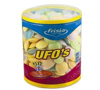 Rose Marketing UK UFO's Sherbert Filled Flying Saucers Drum (confezione da 300)