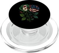 Rose Mezza bandiera americana messicana USA Messico PopSockets PopGrip per MagSafe
