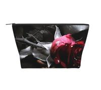 Rose nere gotiche stampate, Borsa da toilette Borsa per trucco Borsa per cosmetici Borsa da toilette da viaggio portatile
