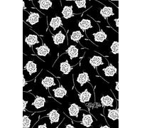 Rose Of God, Star-Detailed Page, 8x11, Hardcover Journal, Art Pad, Sketchbook, Drawing Book: Created With Hand-Drawn Art By: Artist Mary Elisabeth Linder @ MaryEMade