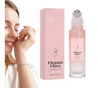 Rose Oil , Roll On Fragrance, Compact 10ml Gentle for Wedding Party Dating, Plant Extract Soft Scent, Body Neck Wrist Care, Home Office Travel Daily Occasione