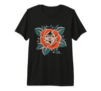 Rose Panther Thorn Tatuaggio Tradizionale Flash Maglietta Premium