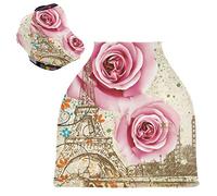 Rose Paris Tower Auto per Bambini Passeggino Tettoia Copri Seggiolino Copertura Infermieristica per L'Allattamento Al Seno All-In-1 Morbido Traspirante Elastica Tettuccio