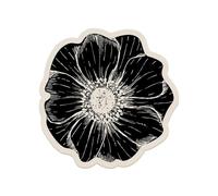 Rose Pattern Napa Leather Tabletop Absorbent Mat,Quick Drying Non-Slip Desk Absorbent Mats,Petals Wipeable Washable Kitchen Place Mats,for Dining Table,Office Countertop Protection Decor