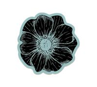 Rose Pattern Napa Leather Tabletop Absorbent Mat,Quick Drying Non-Slip Desk Absorbent Mats,Petals Wipeable Washable Kitchen Place Mats,for Dining Table,Office Countertop Protection Decor