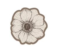 Rose Pattern Napa Leather Tabletop Absorbent Mat,Quick Drying Non-Slip Desk Absorbent Mats,Petals Wipeable Washable Kitchen Place Mats,for Dining Table,Office Countertop Protection Decor
