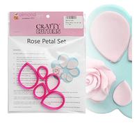 Rose Petal cutter set - 5PC - Decorazione di torte e cupcake topper Cutters