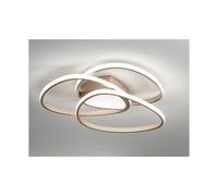 ROSE PLAFONIERA PICCOLA D55 CM IN METALLO ORO O SILVER LED 60W DIMMERABILE MODERNA