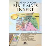 Rose Publishing Then and Now Bible Maps Insert (Tascabile)