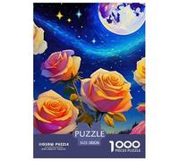 Rose Puzzle 1000 Pezzi Fun Per Adulti, Giochi E Giocattoli Educativi Challenge Gift, Regalo Romantico Per Uomini E Donne 38x26cm/1000pcs