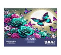 Rose Puzzle 1000 Pezzi Idea Regalo Uomo E Donna 1000 Stukjes Plant Giochi Educativo E Giocattoli Sfida Regalo Intrattenimento Creativo Für Erwachsene Und Kinder Ab 8 Jahren 70x50cm/1000pcs