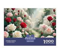 Rose Puzzle 1000 Pezzi Per Adulti E Bambini Con Una Misura Impegnativo E Difficile Giochi Rilassamento,Idea Regalo Uomo E Donna 70x50cm/1000pcs