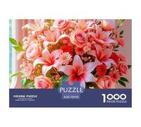 Rose Puzzle 1000 Pezzi Plant Flower - Qualità Made in Italy, Design Artistico Rilassante, Poster Da Appendere, Confezione Lusso - 70x50cm/1000pcs